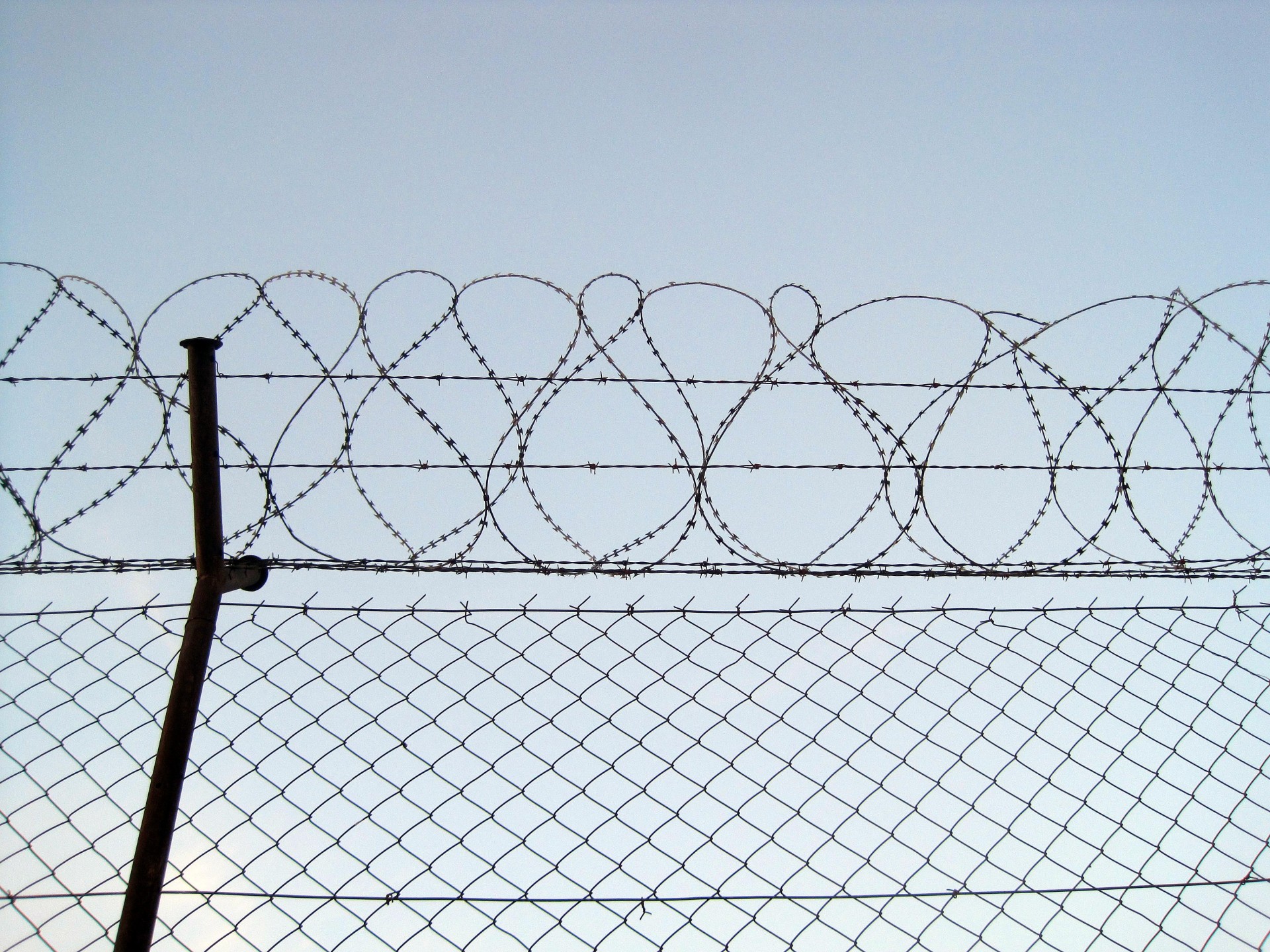fence high razor wire free photo