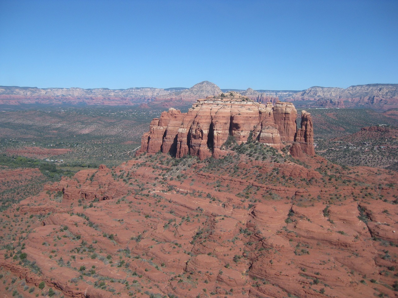 sedona red rocks ariel free photo