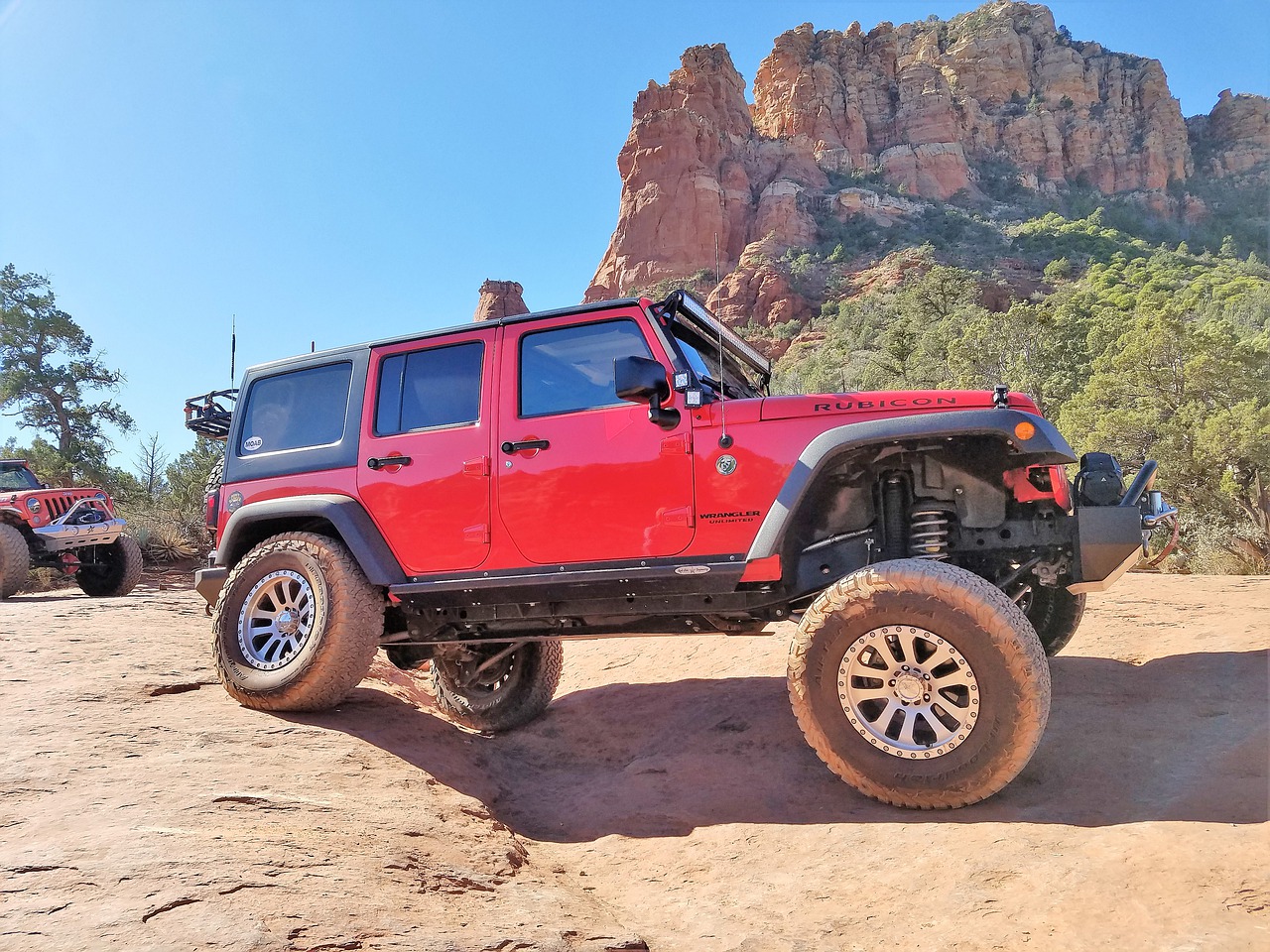 sedona jeep 4x4 free photo