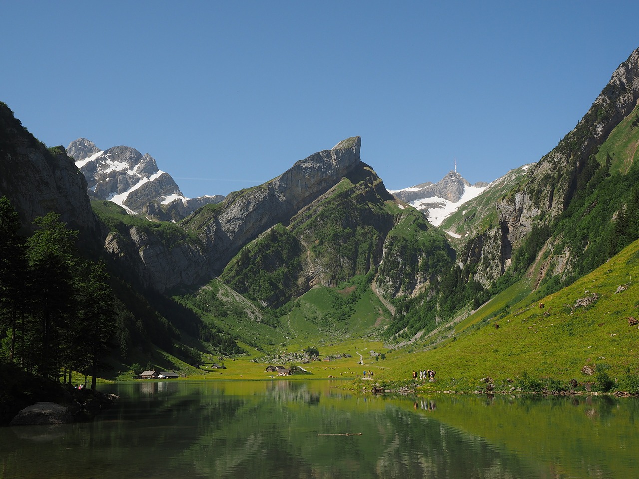 seealpsee lake idyll free photo