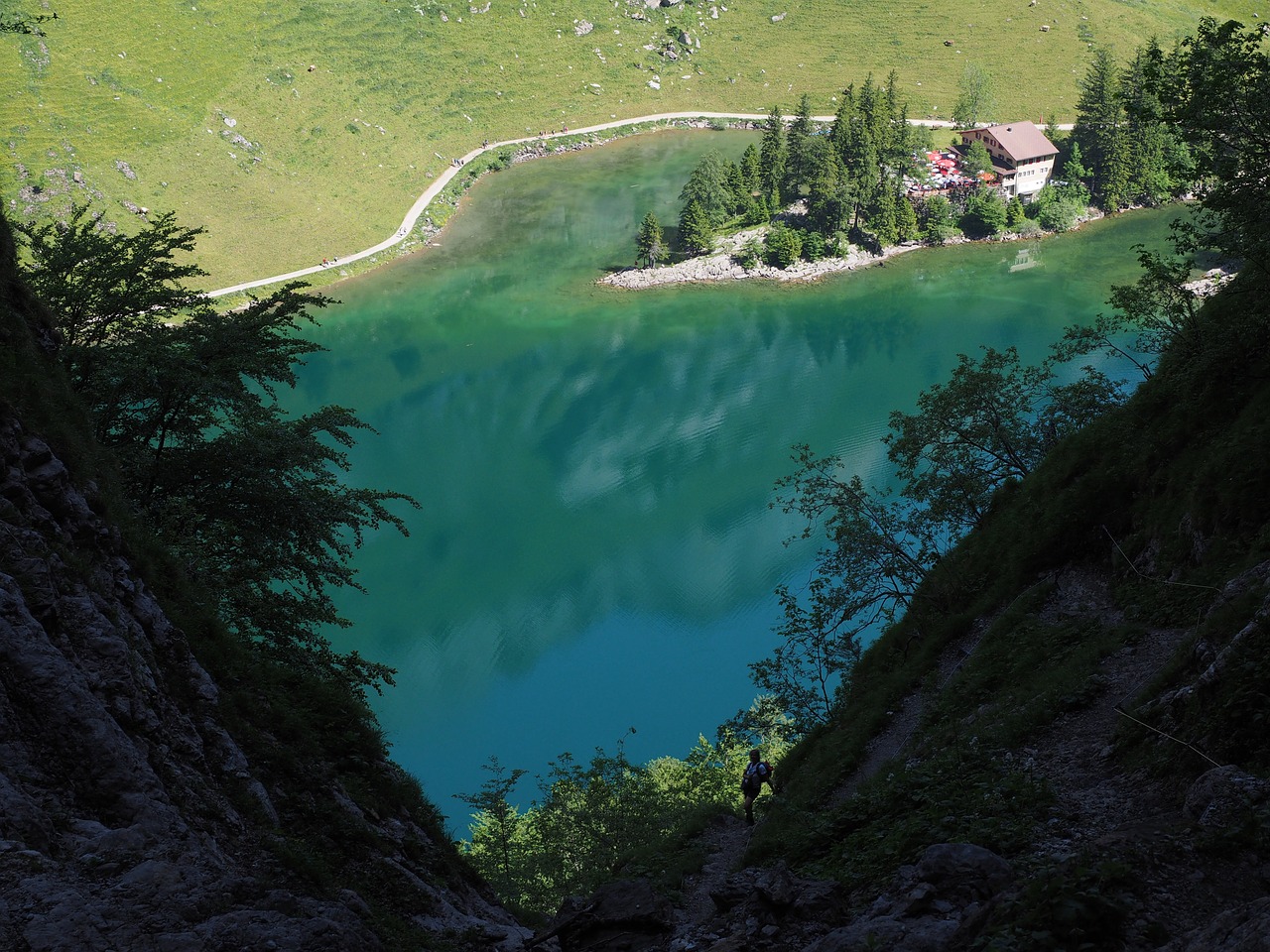 seealpsee lake idyll free photo