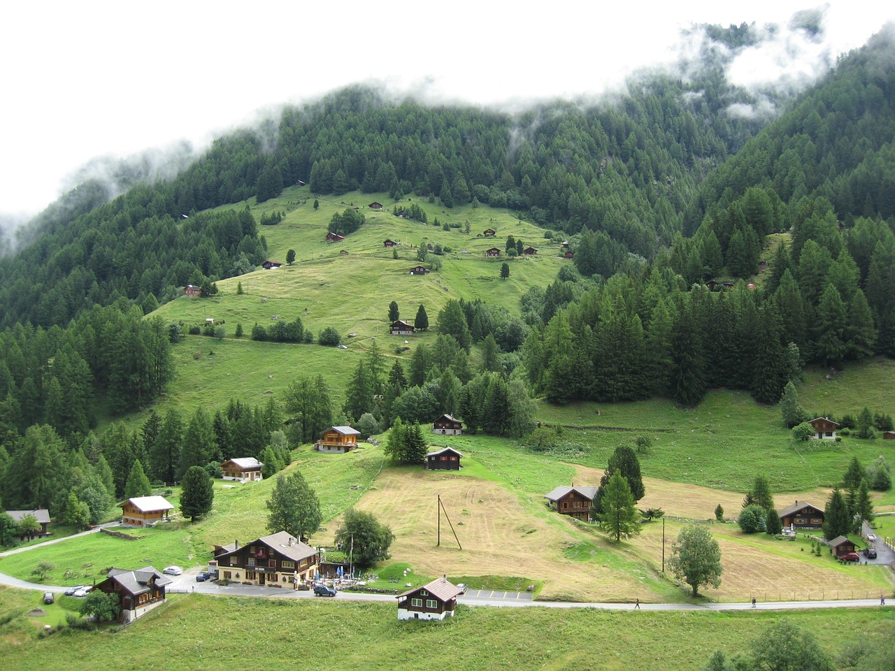 seefeld switzerland mountain valley free photo