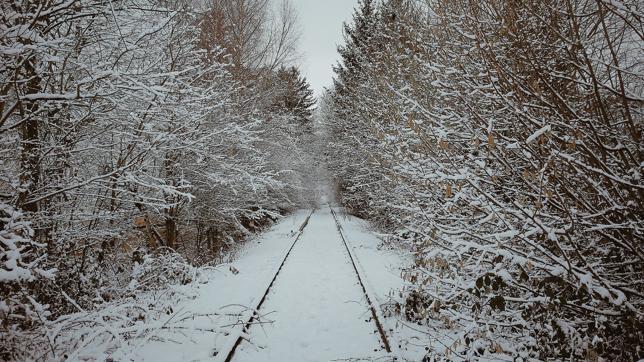seemed winter railway free photo