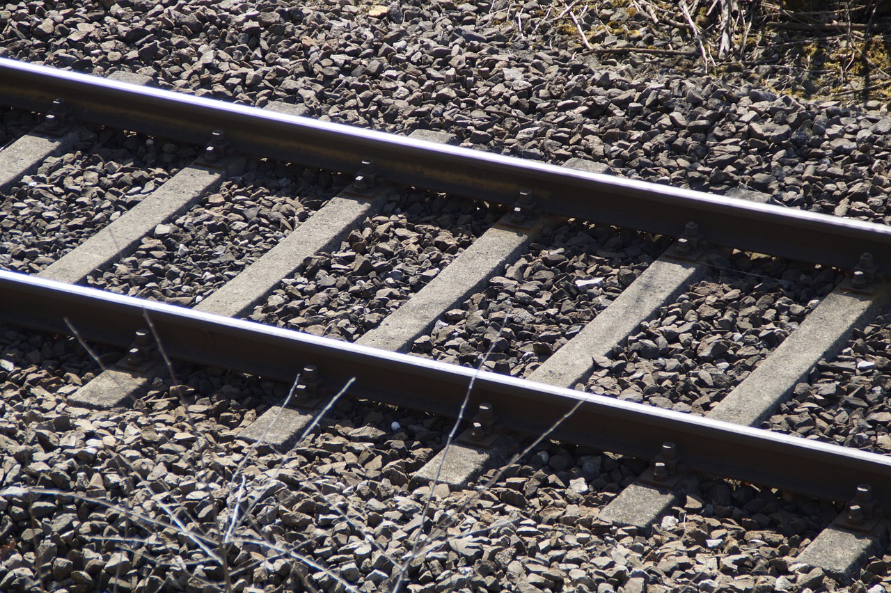 seemed railroad tracks railway free photo