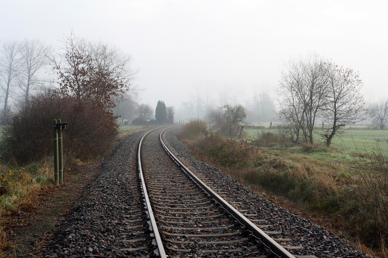 seemed gleise railroad tracks free photo