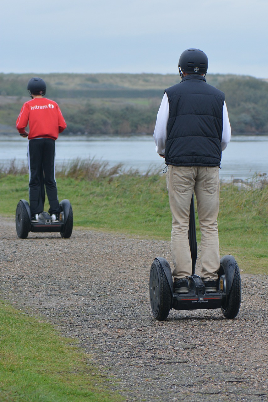 segway getting there and getting around people free photo