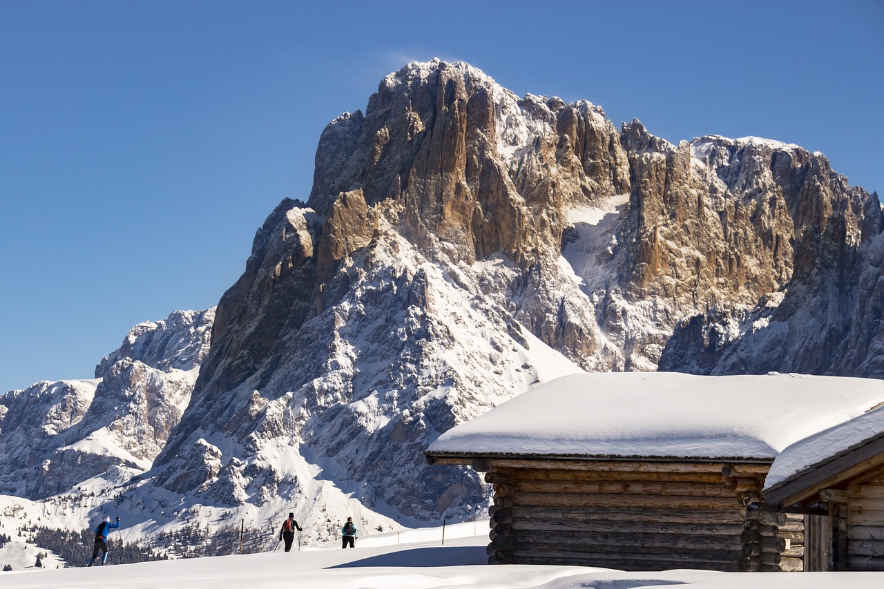 seiser alm cross country skiing winter free photo