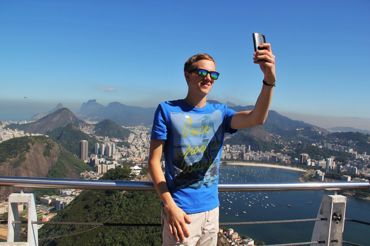 selfie rio de janeiro sugarloaf free photo