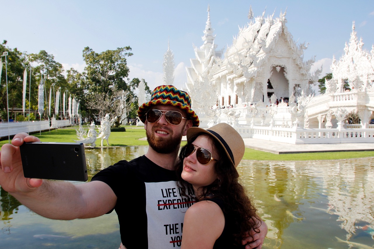 selfie thailand tourism free photo