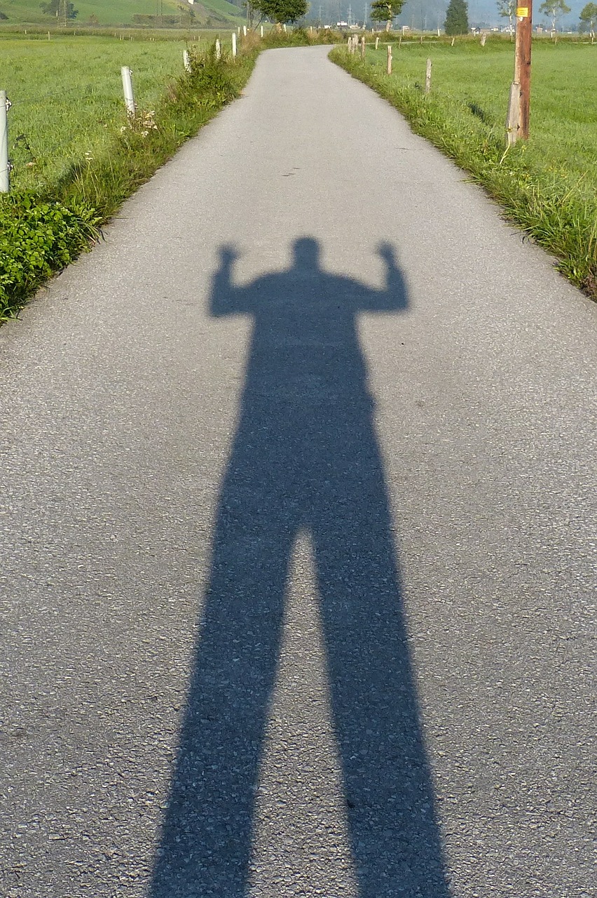 selfy shadow self portrait free photo