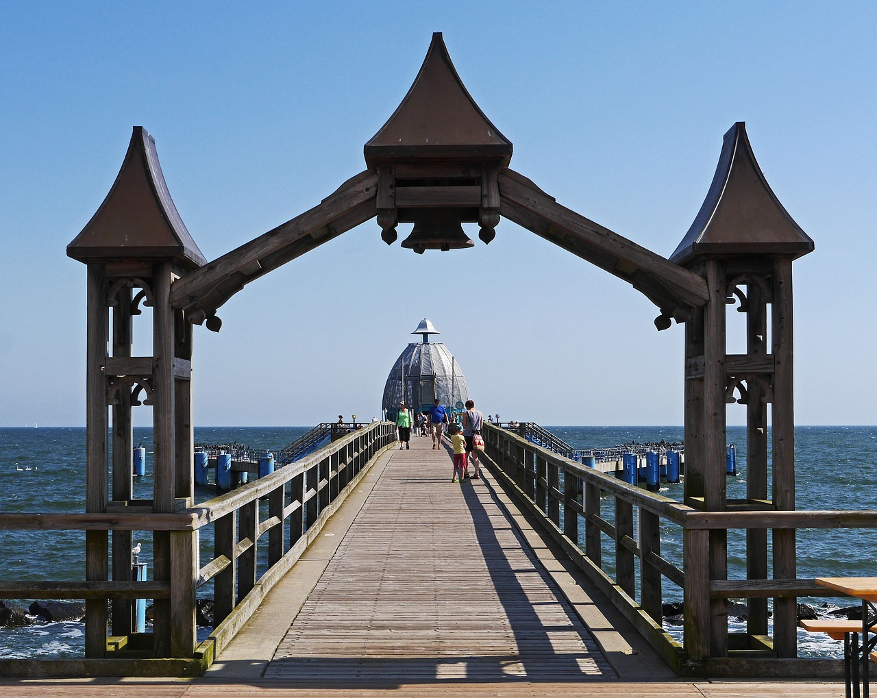 sellin rügen sea bridge free photo