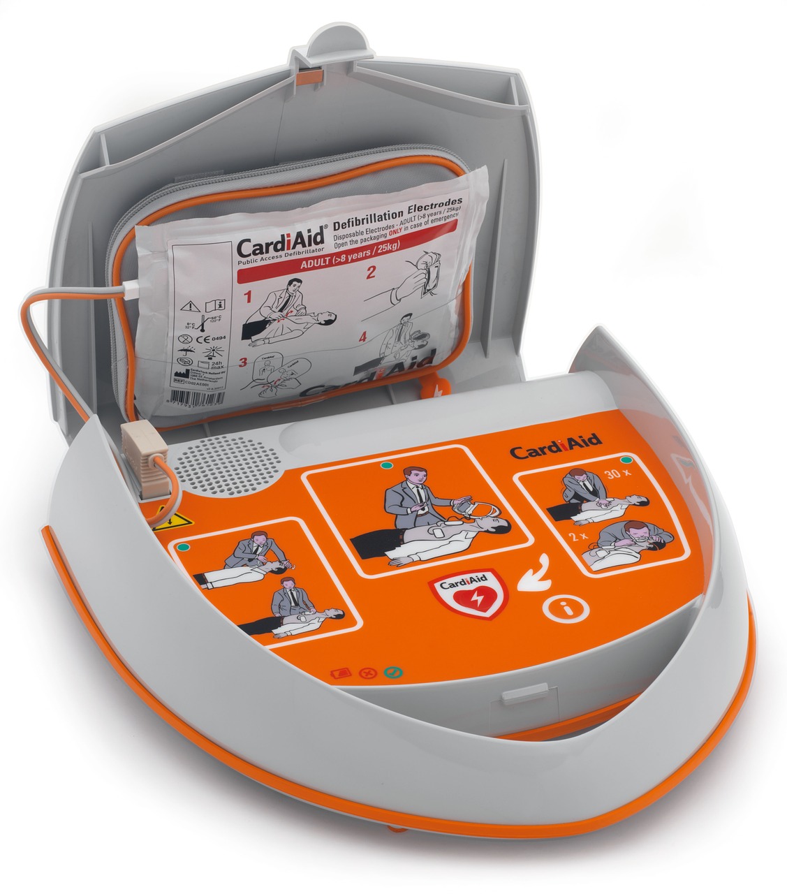 semi-automatic aed defibrillator free photo