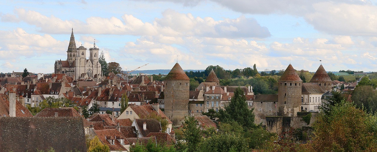 semur in auxois city burgundy free photo