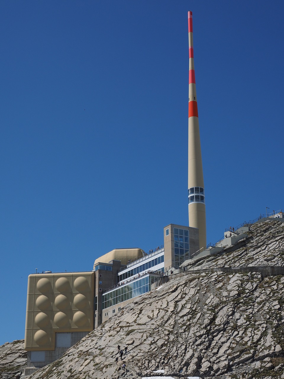 send system transmission tower säntis free photo