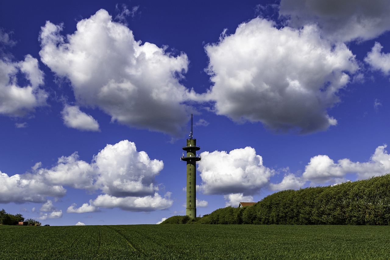 Stone Bell Tower cloudy