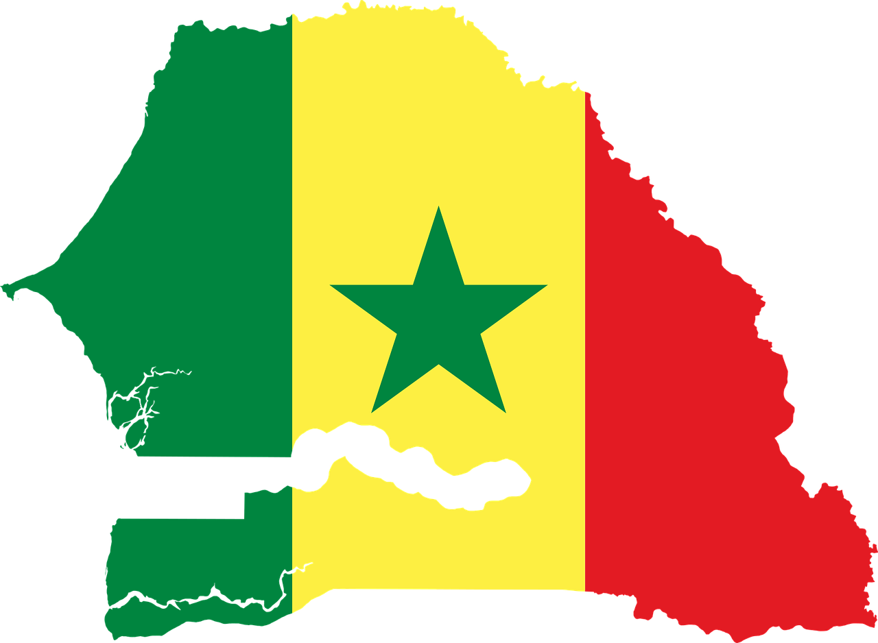 senegal flag map free photo