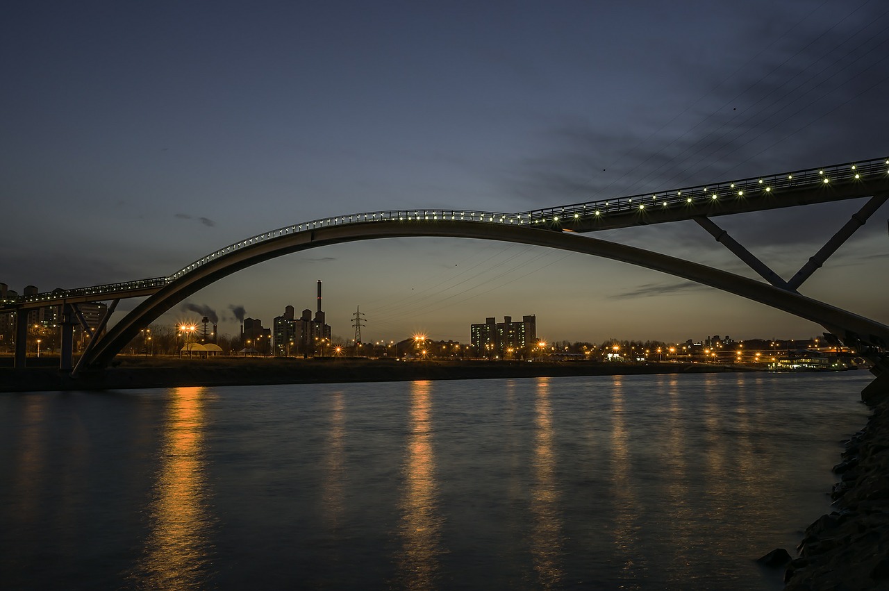 seonyudo han river bridge free photo