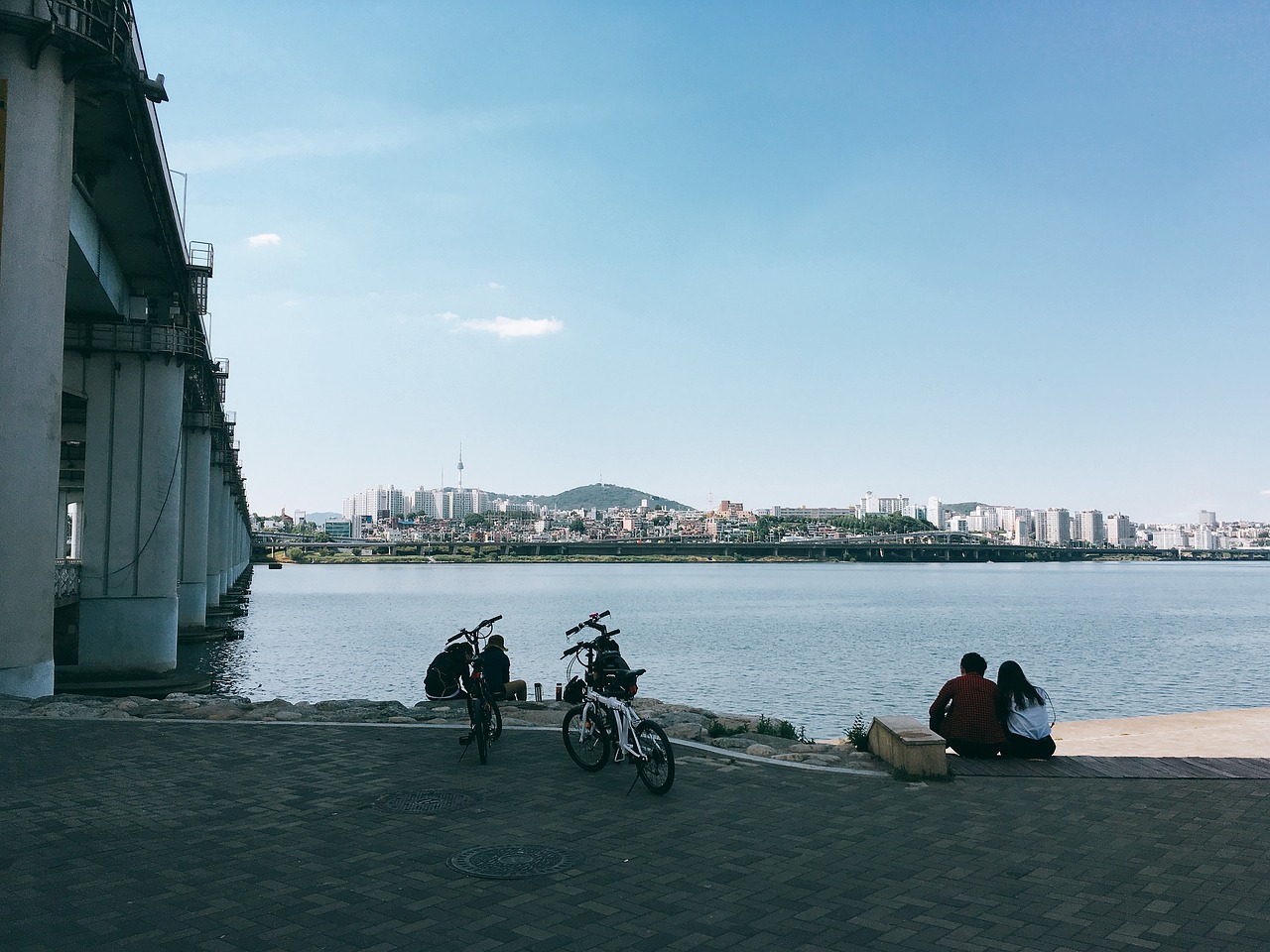 seoul han river bike free photo