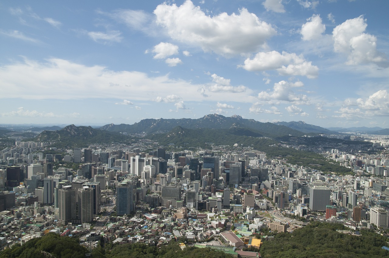 seoul  seoul urban city  korea free photo