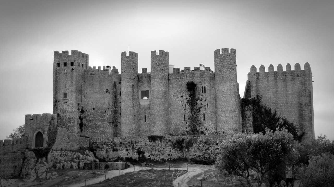 obidos portugal castle free photo