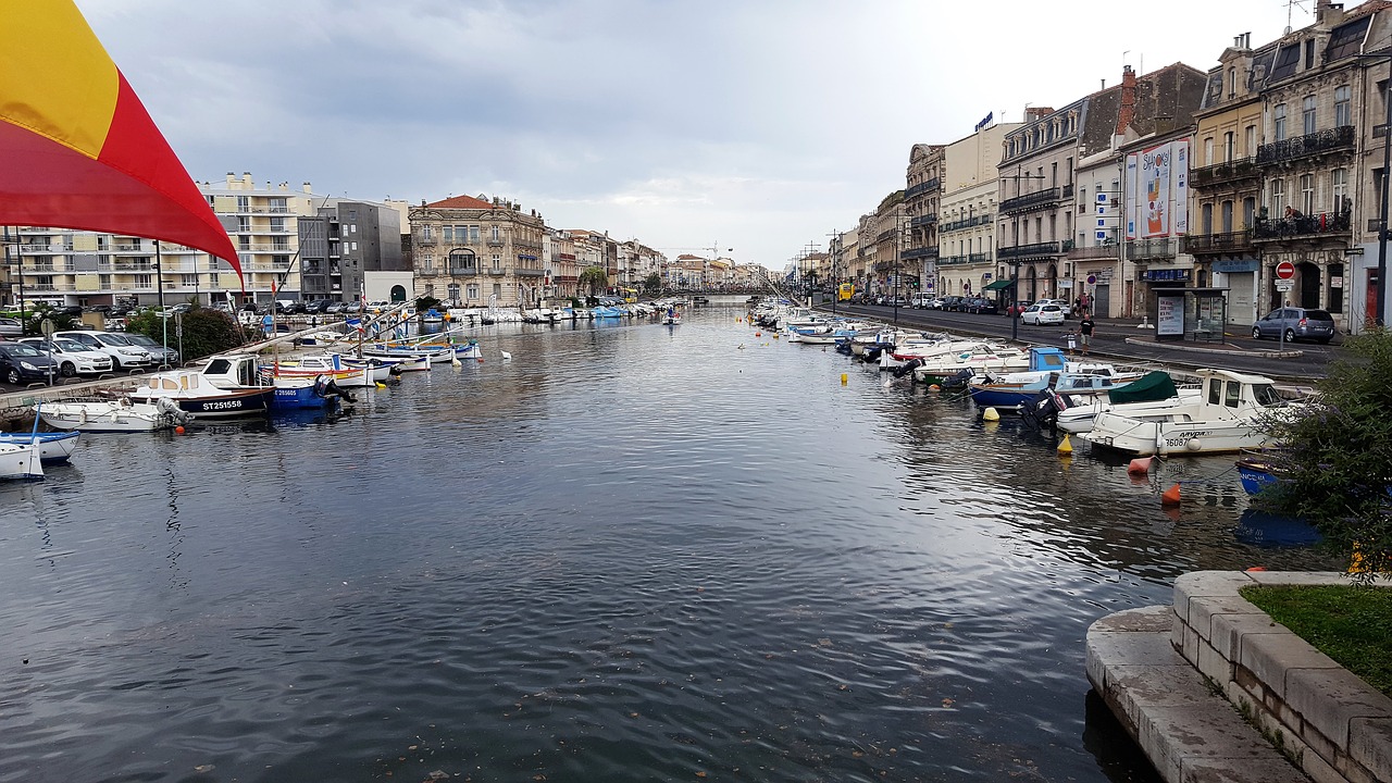 sète port boats free photo