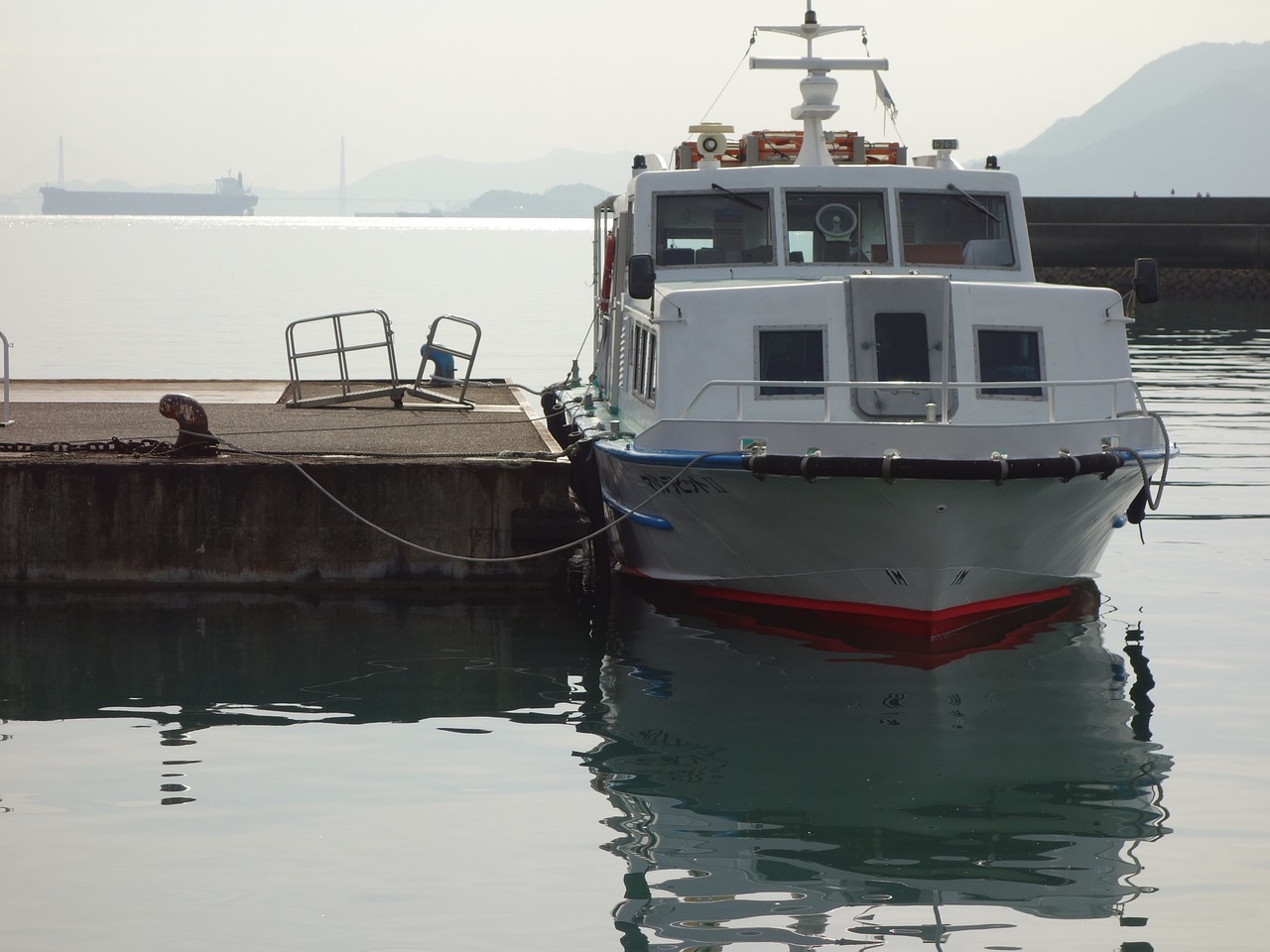 seto inland sea passenger ship tadanoumi port free photo