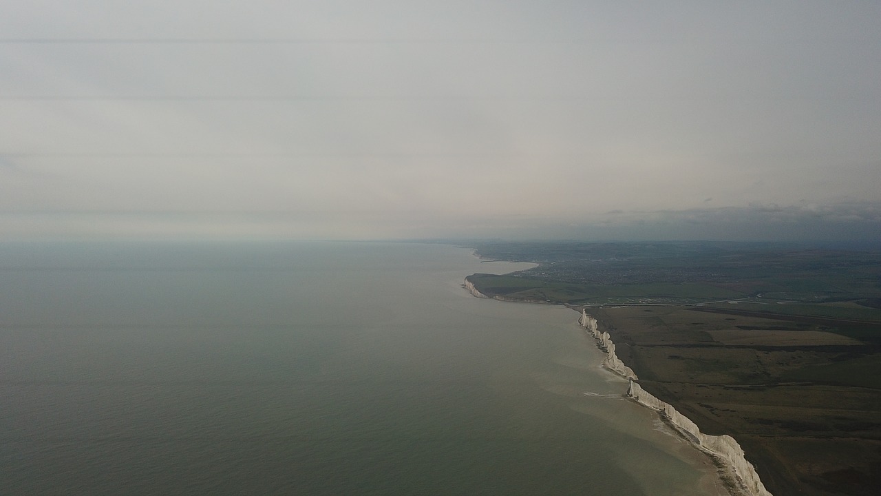 seven sisters  eastbourne  england free photo