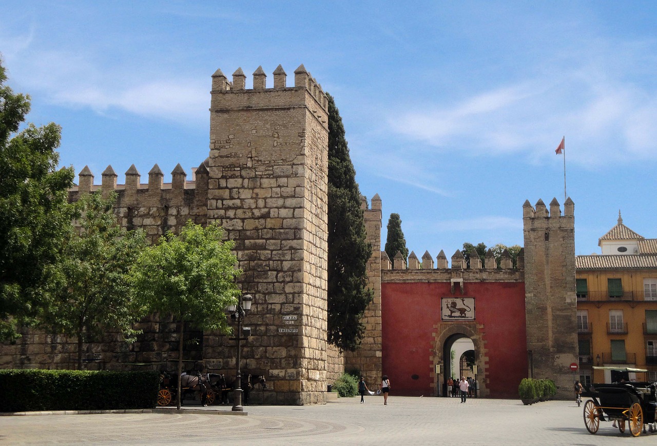 sevilla castle spain free photo