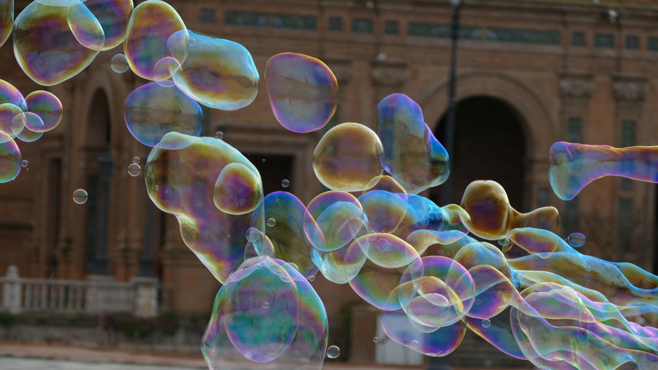 seville soap bubbles holiday free photo