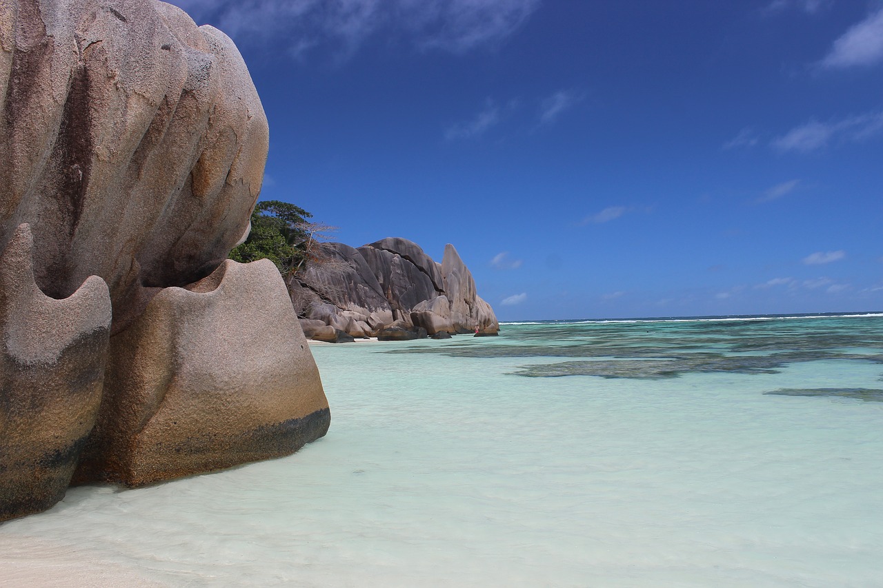 seychelles beach tropical island free photo