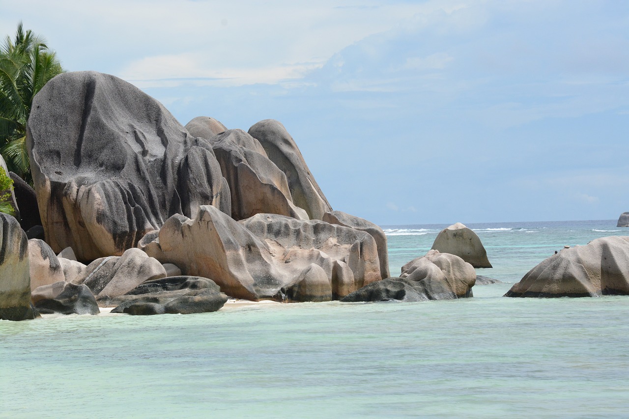 seychelles  sand  stones free photo