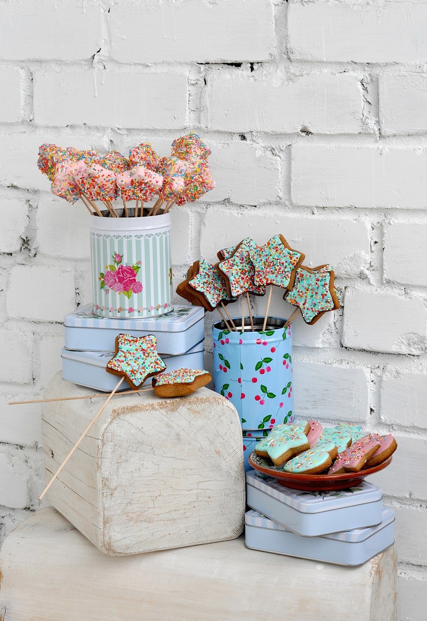 shabby chic gingerbread cans free photo