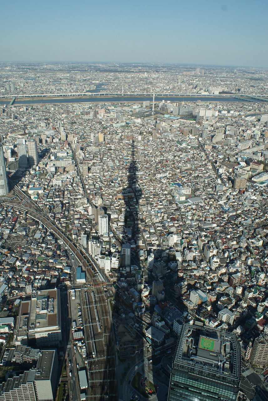 shadow tower silhouette free photo