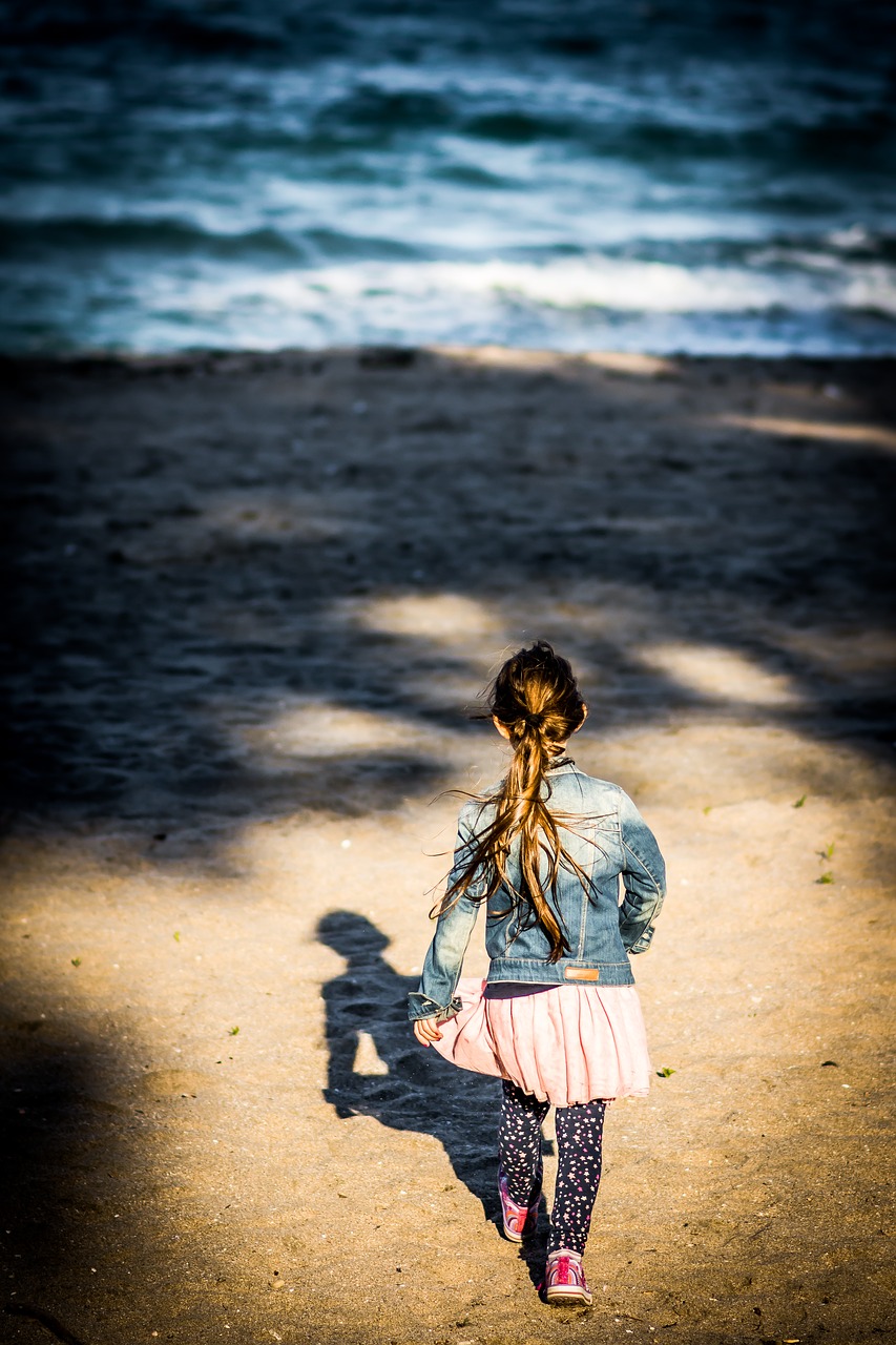 shadows  sea  beach free photo