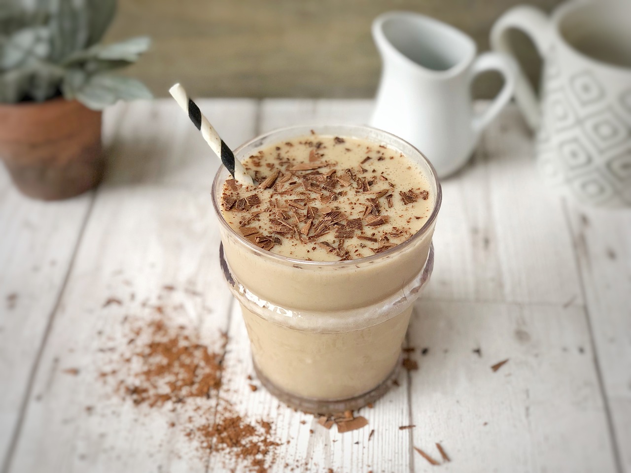 shake  cappuccino  protein free photo