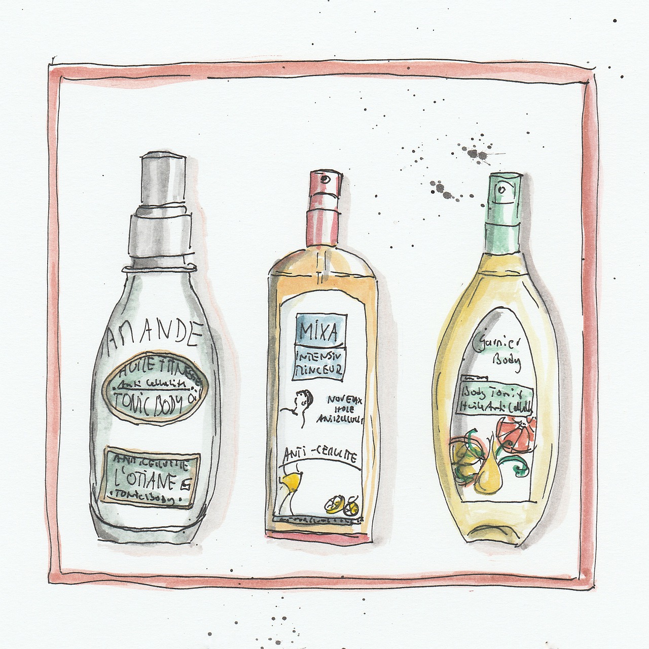 shampoo  hair care  watercolour free photo