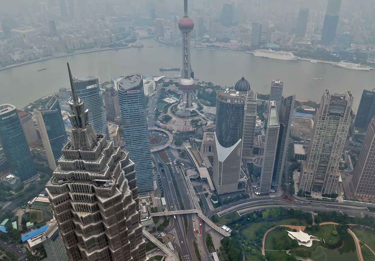 shanghai china skyscraper free photo