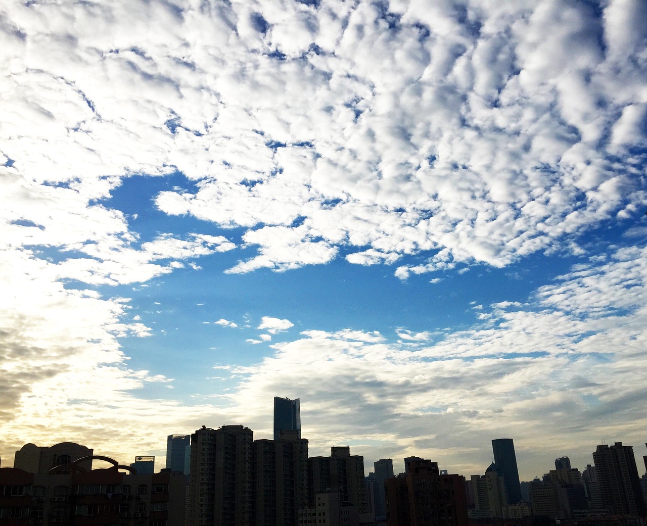 shanghai morning sky free photo