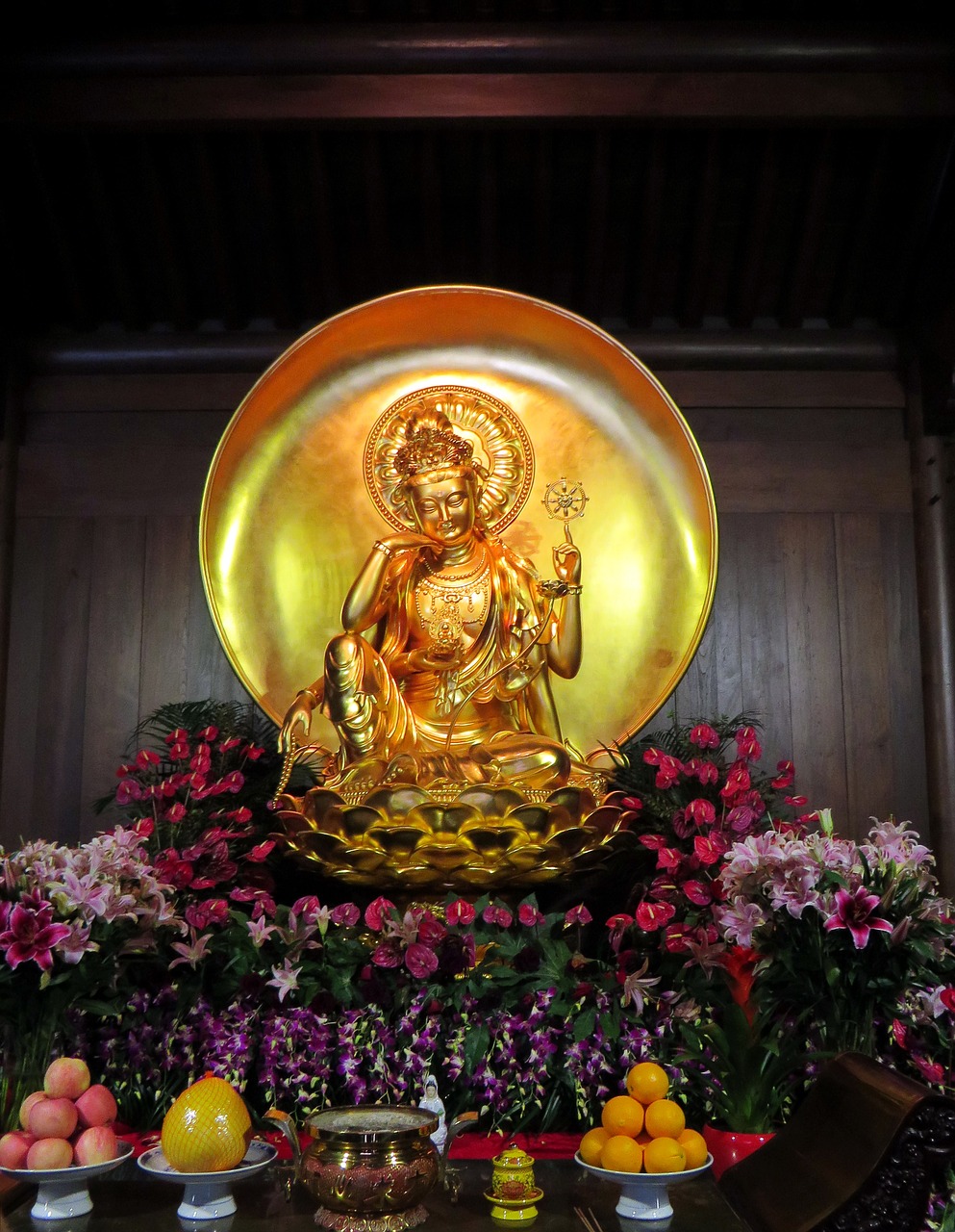 shanghai temple buddha free photo