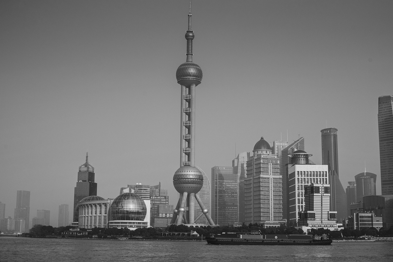 shanghai building landmarks free photo