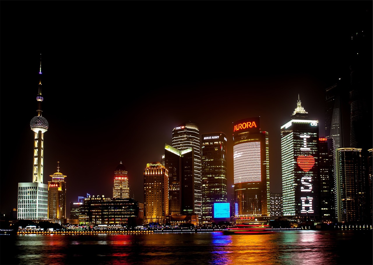 shanghai china skyline free photo