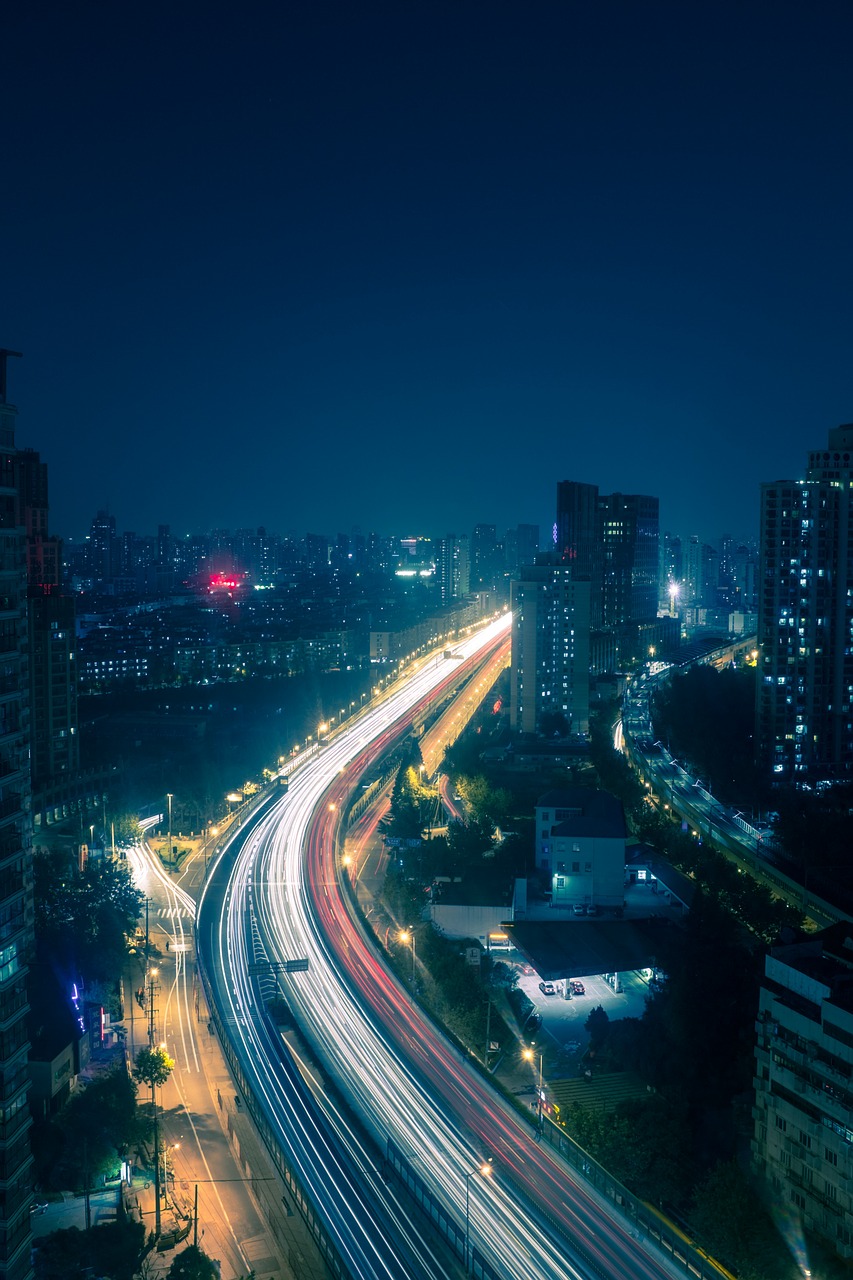 shanghai street traffic free photo