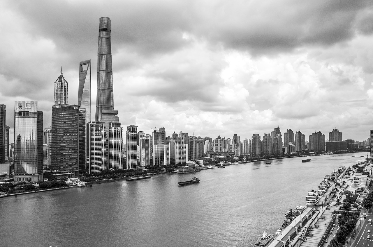 shanghai sky building free photo