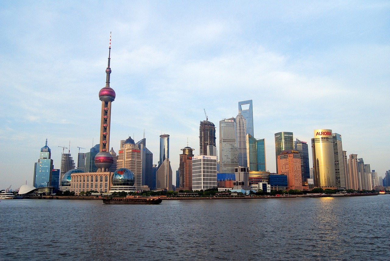 shanghai skyline cityscape architecture free photo