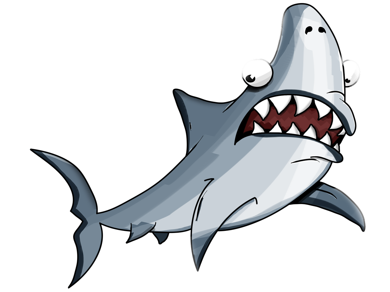 Shark,white,cartoon,jaw,katran - free image from 