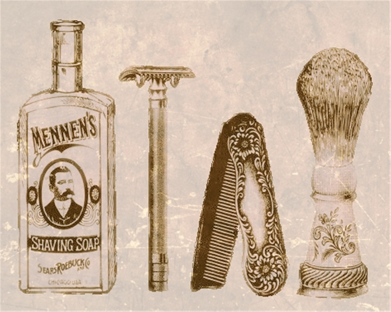 shaving grooming vintage free photo