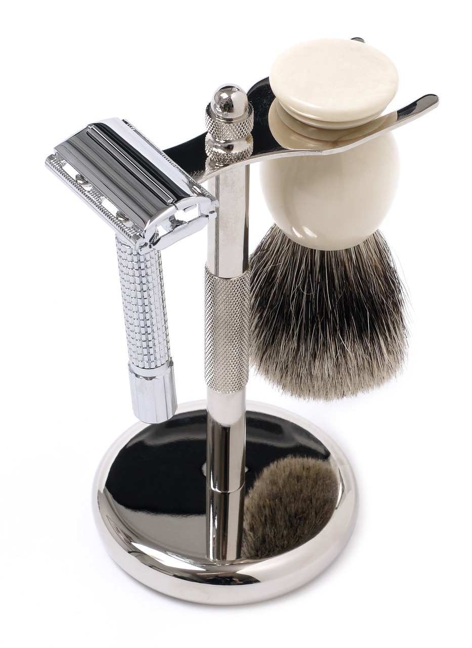 shaving set shaving brush razor free photo
