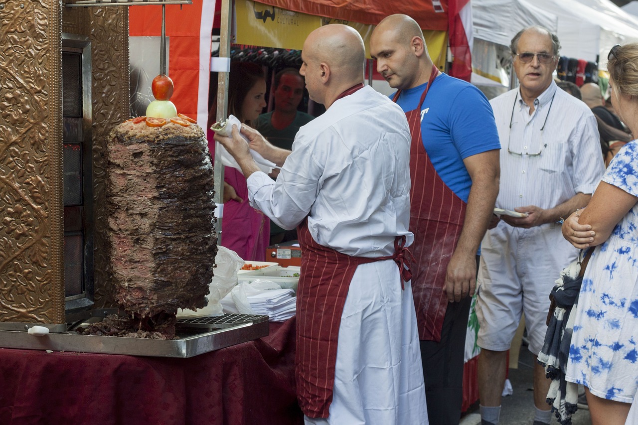 shawarma kitchen cook free photo