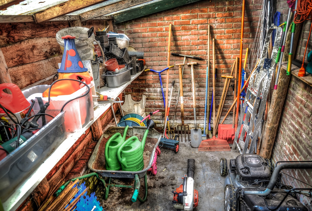 shed garden tools free photo