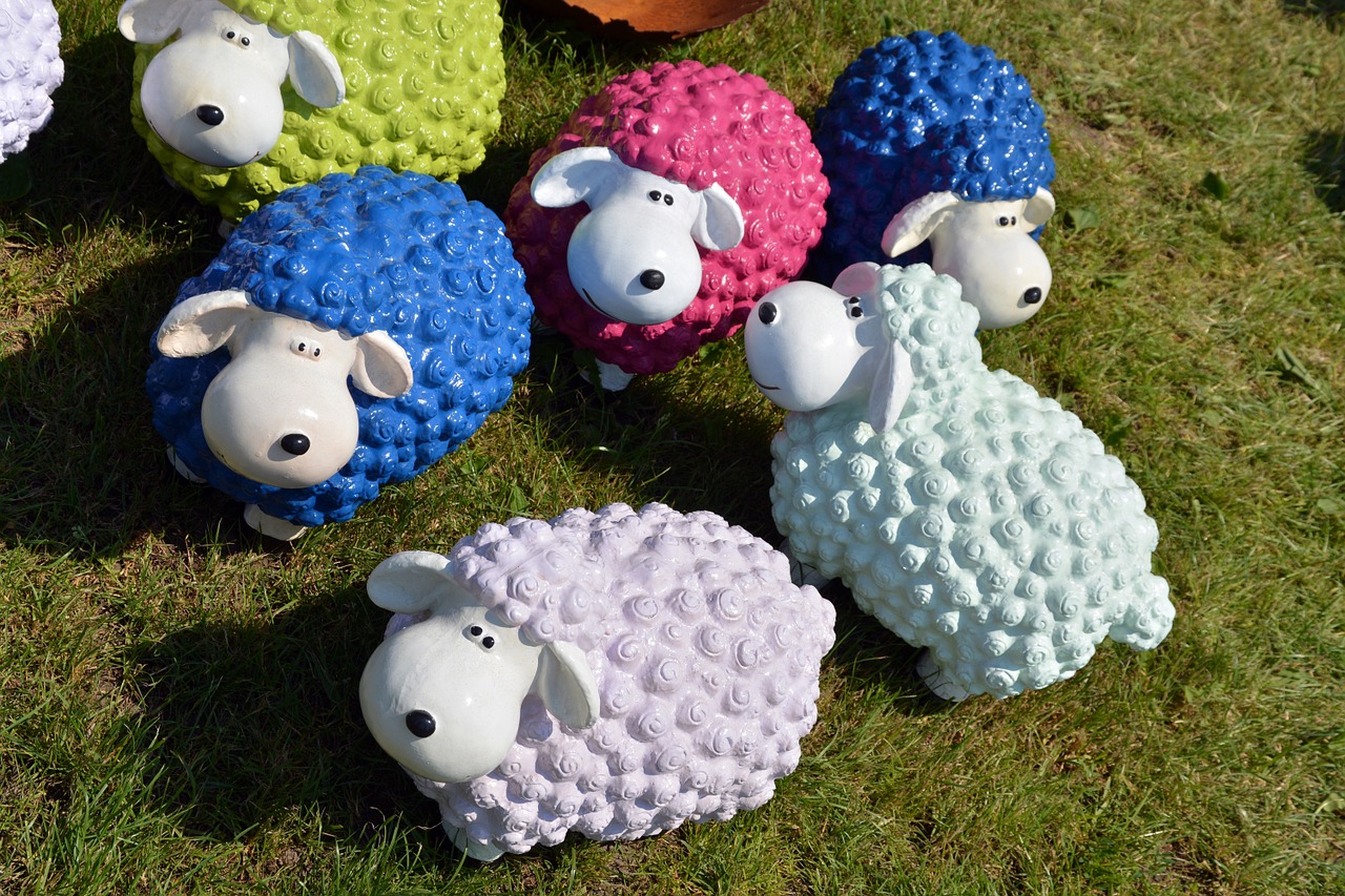 sheep funny colorful free photo